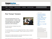 Tablet Screenshot of campoauction.com